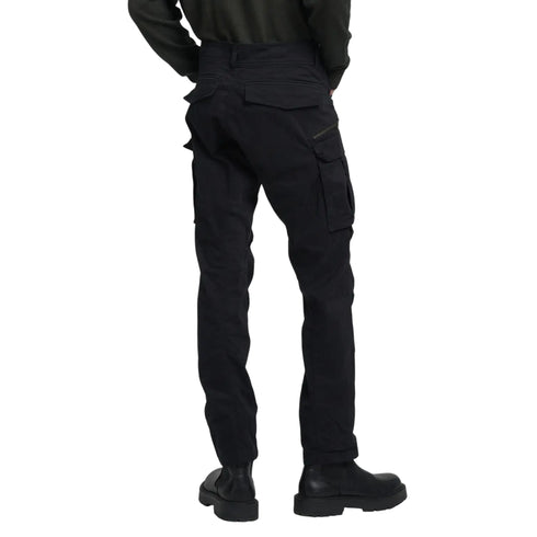 Pantalone Uomo cargo, multitasca con etichetta logo